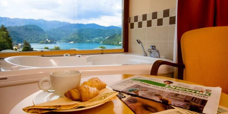 Dovolenka pri slovinskom jazere Bled: 4* hotel, bohaté raňajky a neobmedzený vstup do wellness