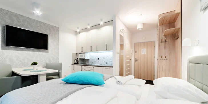 Jarný alebo letný pobyt v Karpaczi až pre 4 osoby: moderné apartmány s kuchynkou
