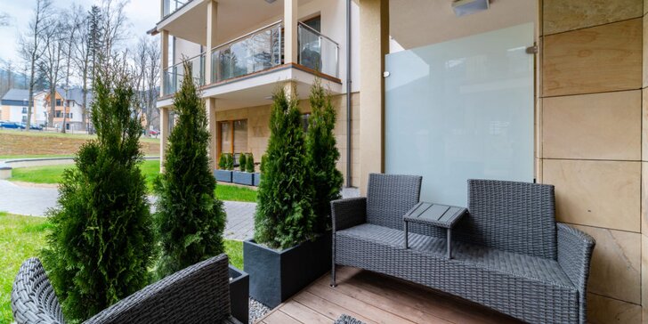 Jarný alebo letný pobyt v Karpaczi až pre 4 osoby: moderné apartmány s kuchynkou