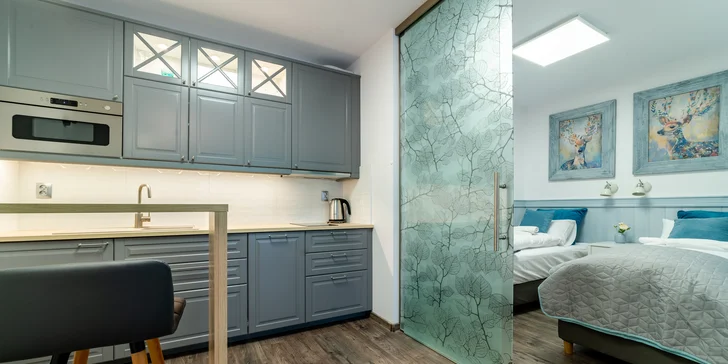Jarný alebo letný pobyt v Karpaczi až pre 4 osoby: moderné apartmány s kuchynkou