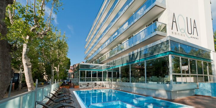 4* pobyt v talianskom Rimini: hotel 2 min. chôdze od pláže, bazén s vírivkou a bohaté raňajky