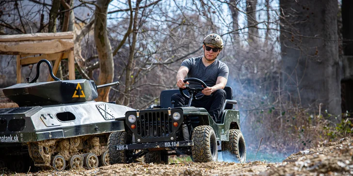 Zažite adrenalínovú jazdu na MINI TANKU alebo MINI JEEPE