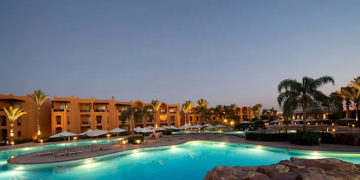 All inclusive dovolenka v Egypte: 4* rezort pri pláži, bazény, animačné programy