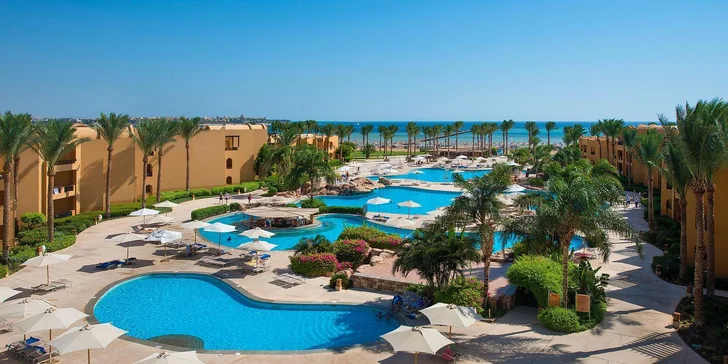 All inclusive dovolenka v Egypte: 4* rezort pri pláži, bazény, animačné programy