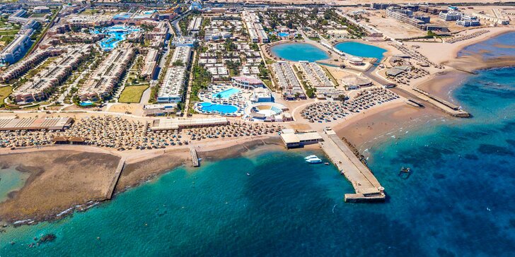 All inclusive dovolenka v Hurghade: letenka, 4 * hotel pri pláži a aquapark