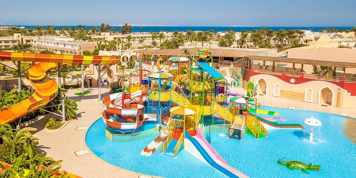 All inclusive dovolenka v Hurghade: letenka, 4 * hotel pri pláži a aquapark