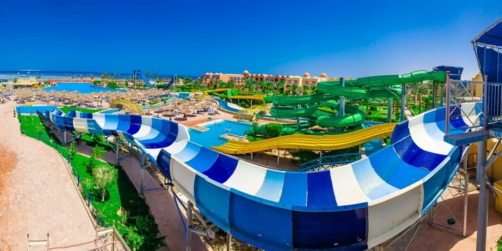 All inclusive dovolenka v Hurghade: 5 * hotel na pláži, aquapark, animačný program