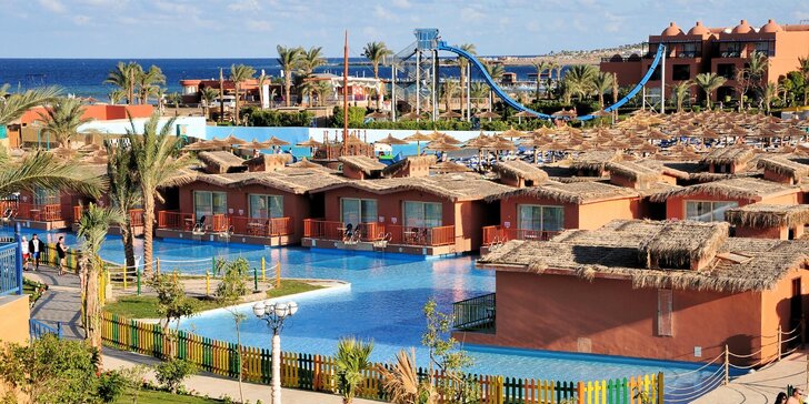 All inclusive dovolenka v Hurghade: 5 * hotel na pláži, aquapark, animačný program