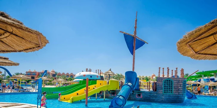 All inclusive dovolenka v Hurghade: 5 * hotel na pláži, aquapark, animačný program