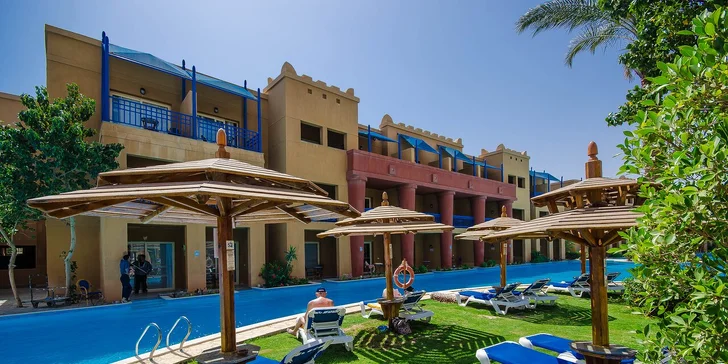 All inclusive dovolenka v Hurghade: 5 * hotel na pláži, aquapark, animačný program