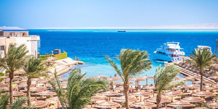 Dovolenka v 4* hoteli s all inclusive a privátnou plážou v centre obľúbeného letoviska Hurghada