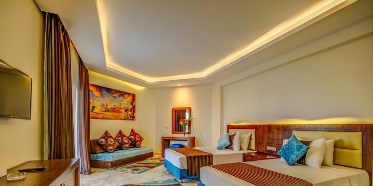 Dovolenka v 4* hoteli s all inclusive a privátnou plážou v centre obľúbeného letoviska Hurghada