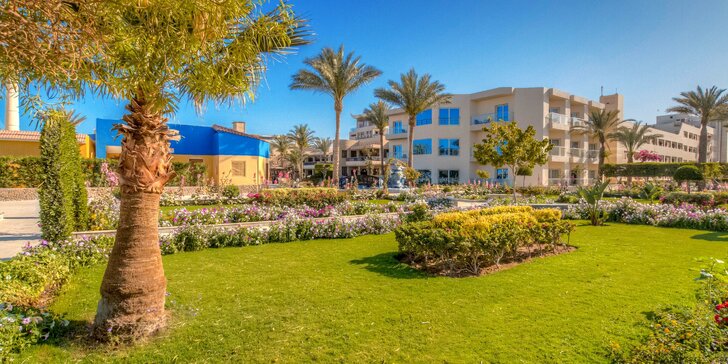 Dovolenka v 4* hoteli s all inclusive a privátnou plážou v centre obľúbeného letoviska Hurghada