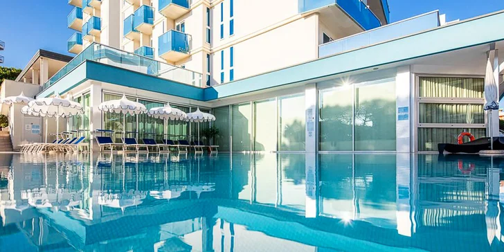 Letná dovolenka v Bibione: 3* hotel len 50 m od mora, s bazénom a raňajkami