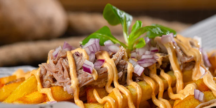 Street food Fryday: belgické hranolčeky, trhané bravčové i hovädzie mäsko či flaguette menu