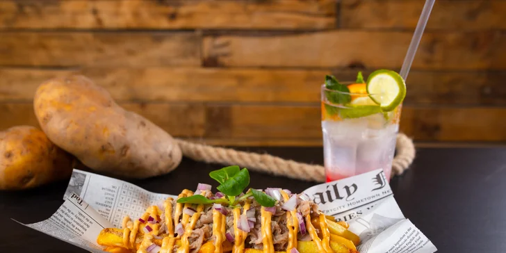 Street food Fryday: belgické hranolčeky, trhané bravčové i hovädzie mäsko či flaguette menu