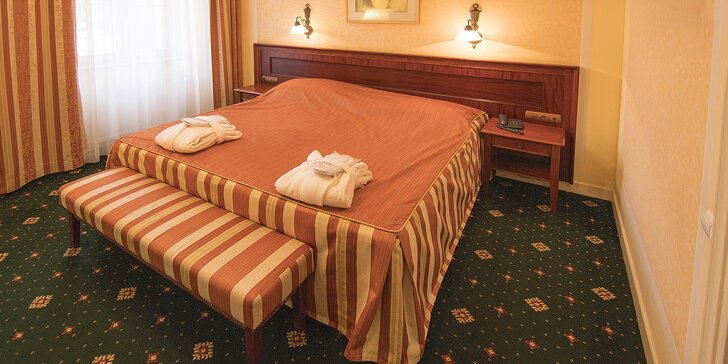 4* relax v Karlových Varoch: raňajky či polpenzia, wellness aj procedúry