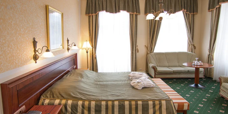 4* relax v Karlových Varoch: raňajky či polpenzia, wellness aj procedúry