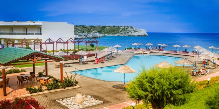 4* relax na Rhodose: hotel na pláži s bazénom a all inclusive