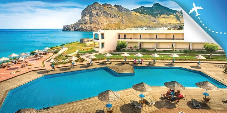 4* relax na Rhodose: hotel na pláži s bazénom a all inclusive
