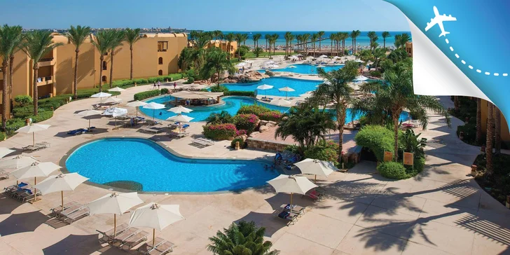 All inclusive dovolenka v Egypte: 4* rezort pri pláži, bazény, animačné programy