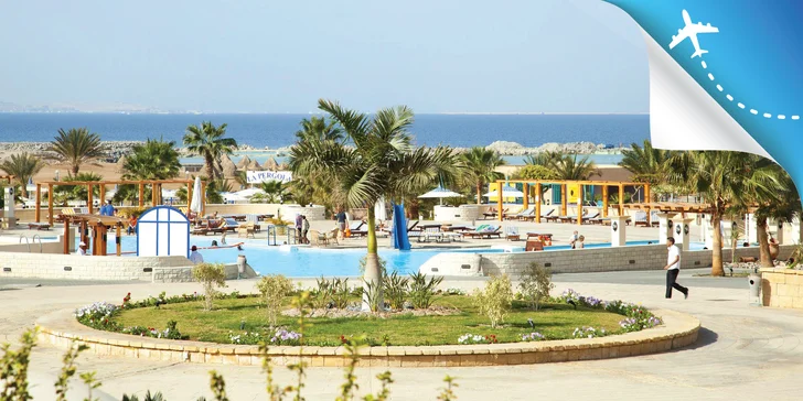 Letecky do Hurghady: 4 * hotel pri pláži, bazén a all inclusive
