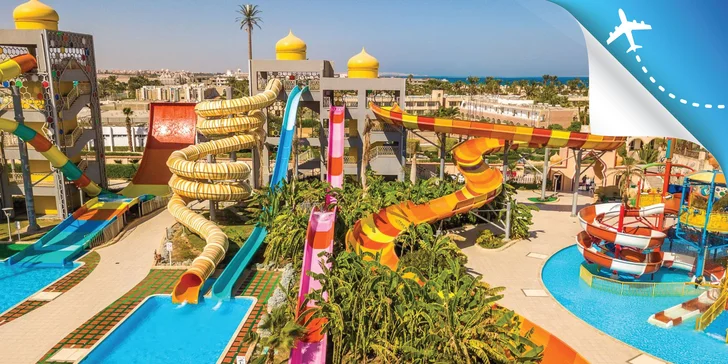 All inclusive dovolenka v Hurghade: letenka, 4 * hotel pri pláži a aquapark