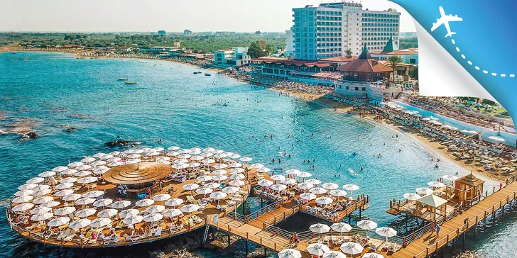 5* dovolenka na Cypre: hotel s ultra all inclusive, piesočnatá pláž, bazény i wellness