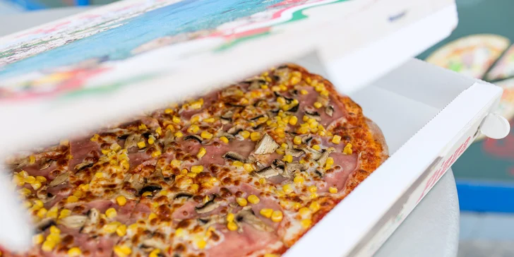 Pizza podľa vlastného výberu z 13 druhov - osobný odber