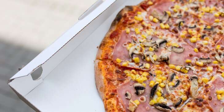 Malá či veľká pizza podľa vlastného výberu – osobný odber i donáška