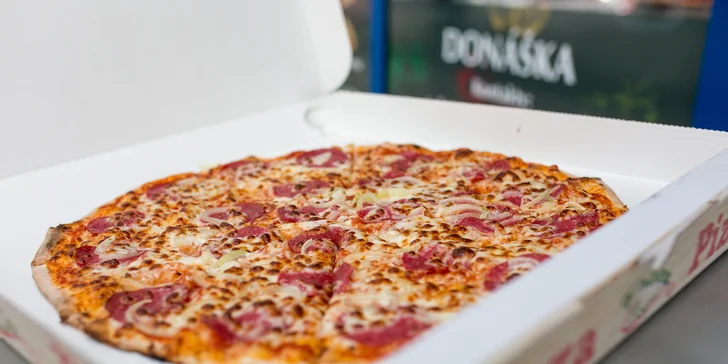 Pizza podľa vlastného výberu z 13 druhov - osobný odber