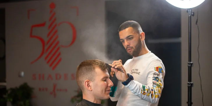 Pánsky strih, úprava brady s masážou či špeciálny kombo balíček v 50 SHADES