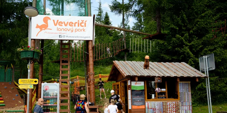 Veveričí lanový park na Štrbskom Plese - zážitok pre celú rodinu