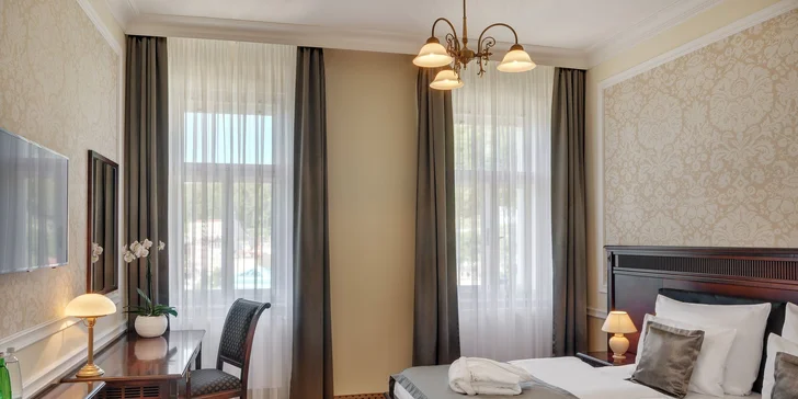 5* pobyt v Karlových Varoch: raňajky či polpenzia, neobmedzený wellness aj kúpeľné procedúry