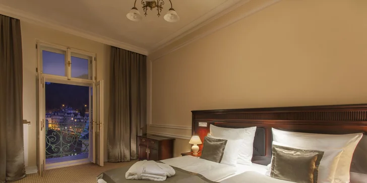 5* pobyt v Karlových Varoch: raňajky či polpenzia, neobmedzený wellness aj kúpeľné procedúry