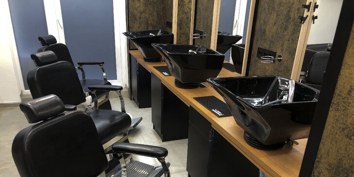 Štýlový strih, čistenie pleti a úprava brady aj obočia v Barber family