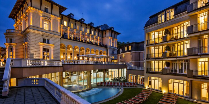 Novozrekonštruovaný 5* hotel v Mariánskych Lázňach: polpenzia, sauny, bazény aj kúpeľ