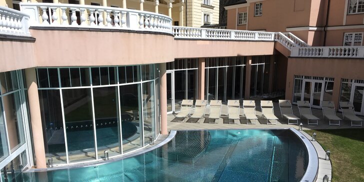 Novozrekonštruovaný 5* hotel v Mariánskych Lázňach: polpenzia, sauny, bazény aj kúpeľ
