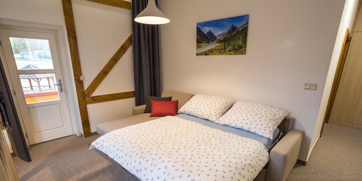 Pobyt v srdci Vysokých Tatier: nový apartmán s plne vybavenou kuchyňou, atrakcie pre celú rodinu