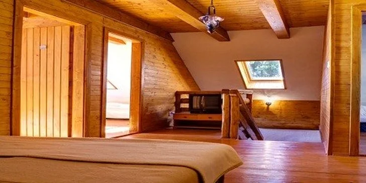 Prenájom chalúpky Saška pre 8-10 ľudí s wellness