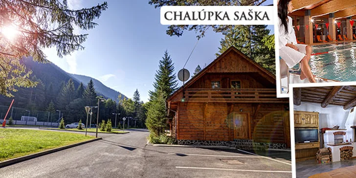 Prenájom chalúpky Saška pre 8-10 ľudí s wellness