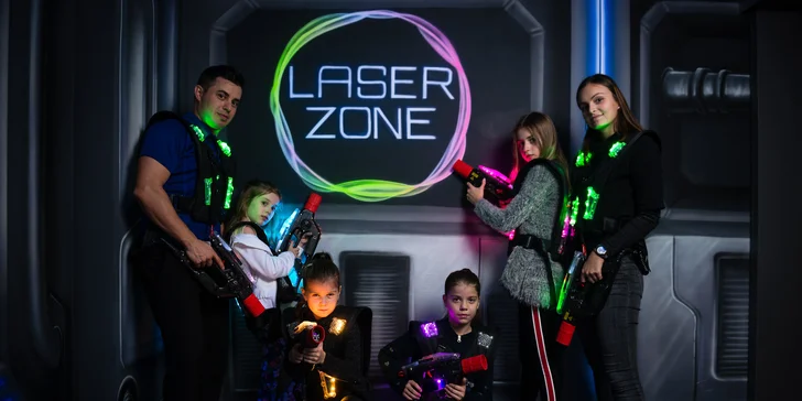 Nervydrásajúca prestrelka LASER TAG v modernej aréne LASER ZONE