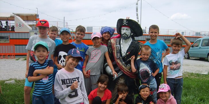 6-dňový pirátsky tábor plný dobrodružstva s tématickou plavbou na lodi len 20km od Bratislavy