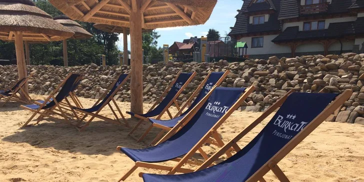 Dovolenka v Białke Tatrzańskej: neobmedzené wellness a súkromná piesočnatá pláž s výhľadom na Tatry