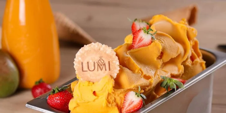 Kopčeková zmrzlina alebo waffle s polevou + káva podľa vlastného výberu