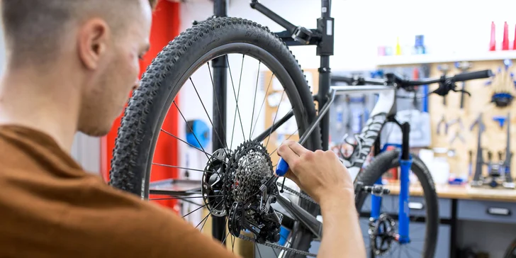 Malý, stredný alebo veľký servis hardtail či celoodpruženého bicykla
