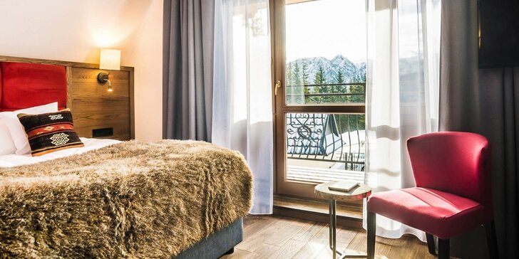Podmanivý výhľad na štíty Tatier v pravom vysokohorskom luxuse