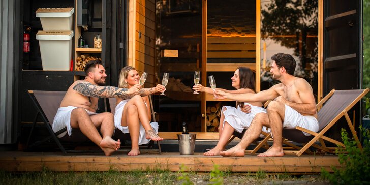 Hviezdna romantika - relax v samoobslužnej saune Pixxla a k tomu prosecco