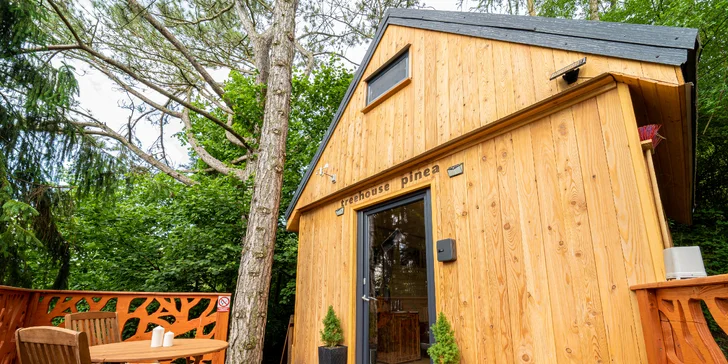 Jedinečné a zážitkové ubytovanie v stromodome "Treehousepinea" s raňajkami v piknikovom košíku