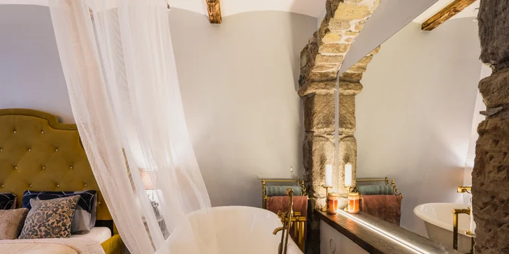Štýlový apartmán v centre historickej Banskej Štiavnice: moderný dizajn, plne vybavená kuchyňa a kúpeľňa, pet friendly